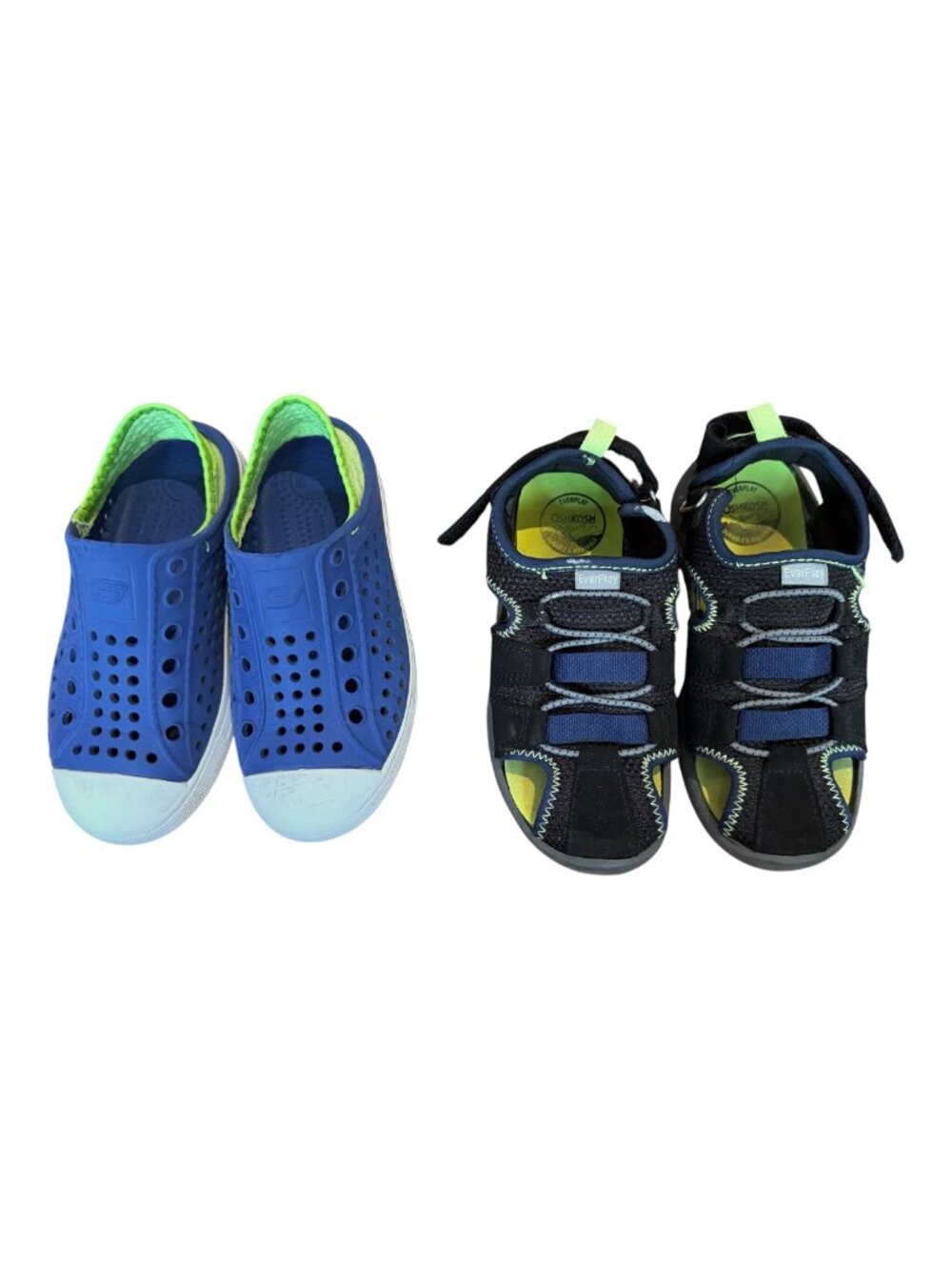 BOYS BLUE SUMMER WATER SHOES BUNDLE/LOT SIZE 12